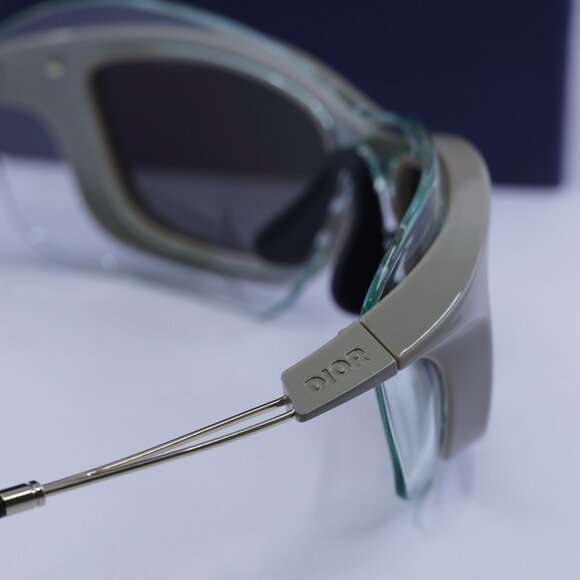 Dior DIORXPLORER S1U 55H Rectangle Sunglasses - Deep Beige/Silver Mirror - Picture 9 of 11